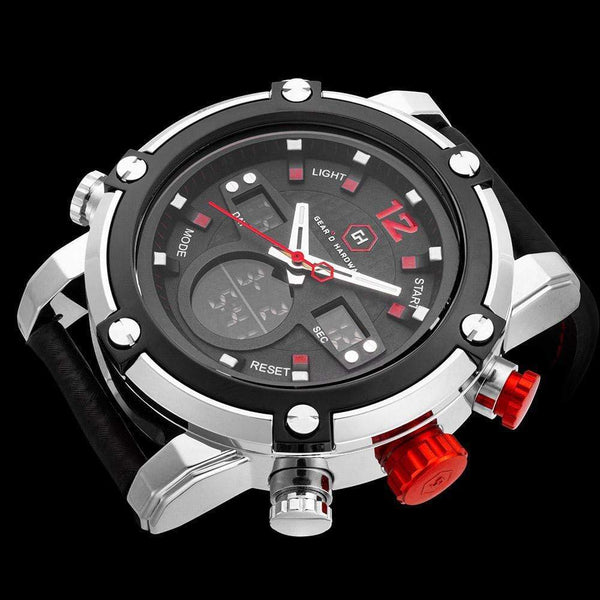 TOMI T-105 Face Gear Dual Strap Luxury Watch –